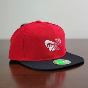 Air Jordan 1 Retro OG Bred Hat Cap Red Black Snap